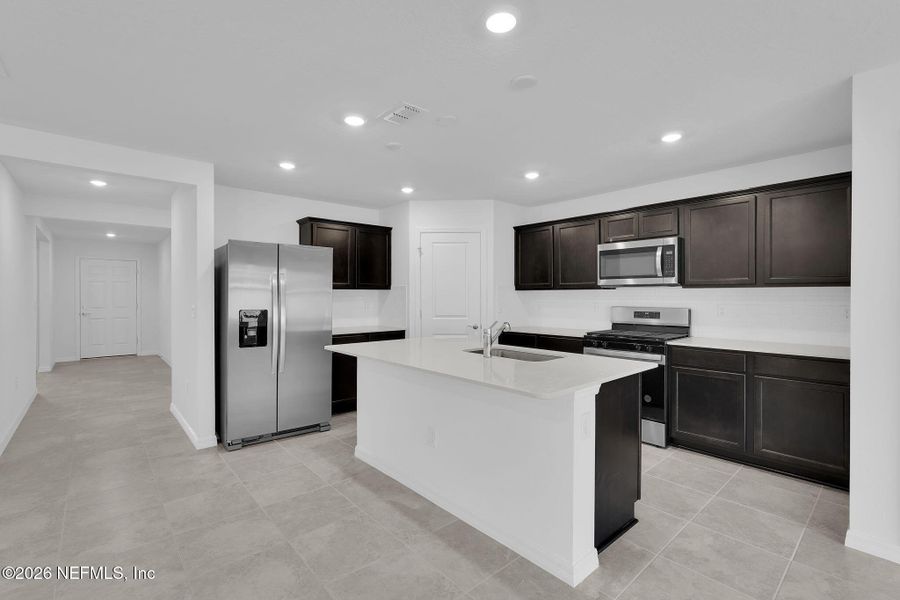 Furnished interior view inside a new home in Wells Landing, Jacksonville (Image 9).