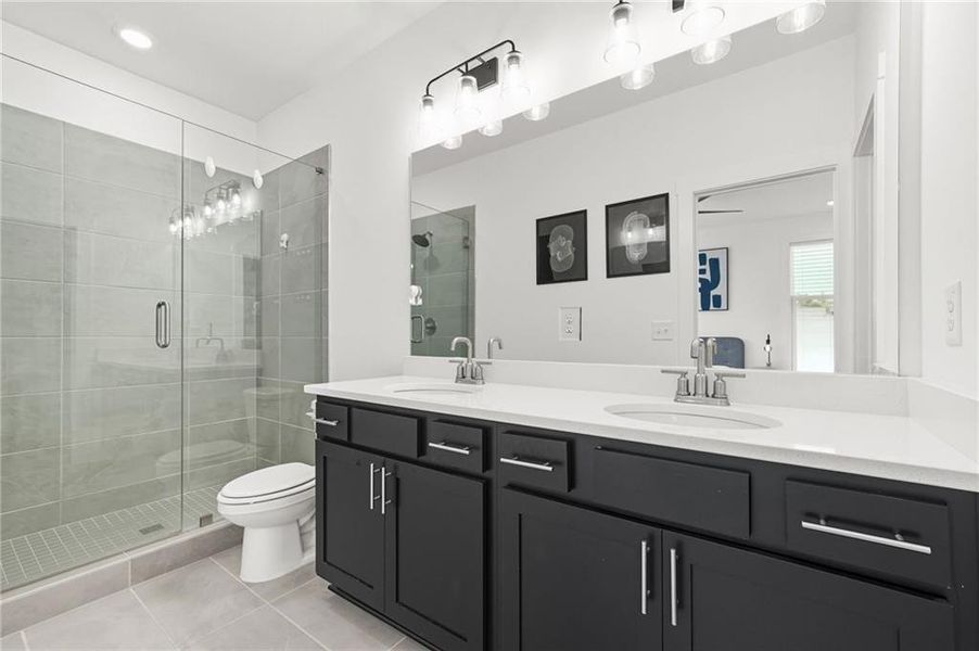 Furnished interior view inside a new home in , Atlanta (Image 35).