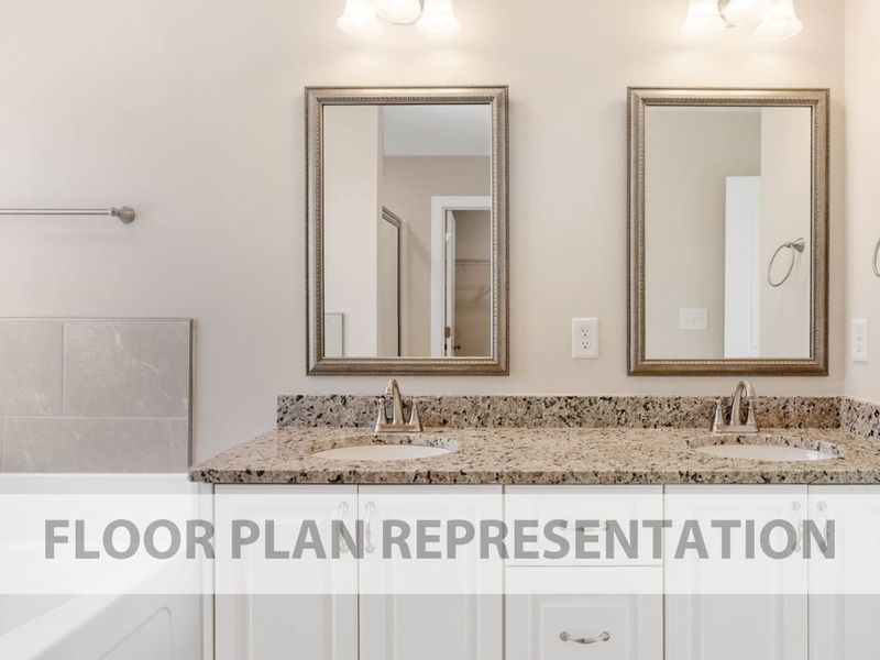 Primary Bathroom | The 1807 Plan by Ivey Homes