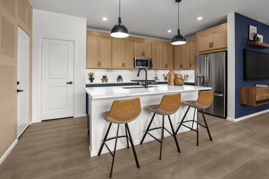 Representative furnished interior of a home built from the 2138 Modeled by KB Home in Windler Wildflower, Aurora (Image 8).