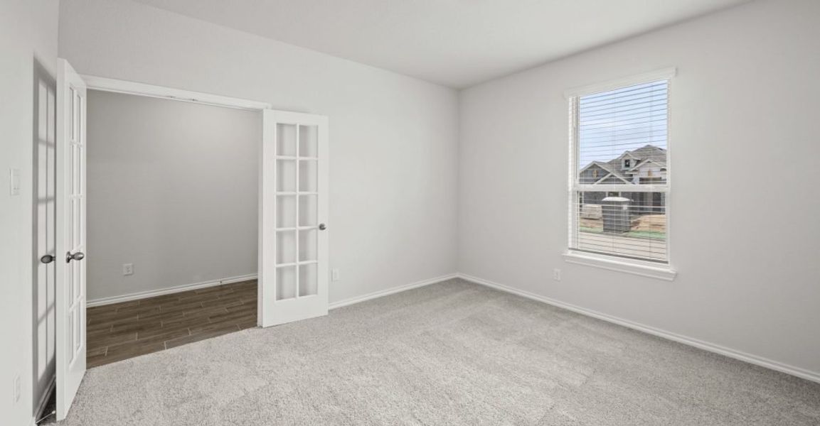 Representative exterior photo of a completed home built from the Oliver by Impression Homes in Redden Farms, Midlothian, TX (Image 14). Representative exterior photo of a completed home built from the Oliver by Impression Homes in Redden Farms, Midlothian, TX (Image 14).