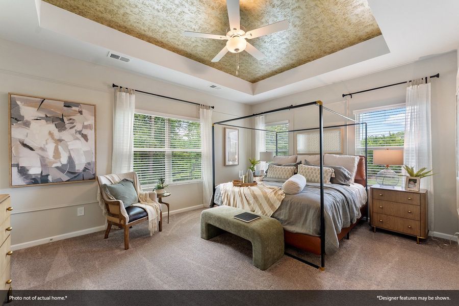 Furnished interior view inside a new home in Nichols Landing, Charlotte (Image 13).