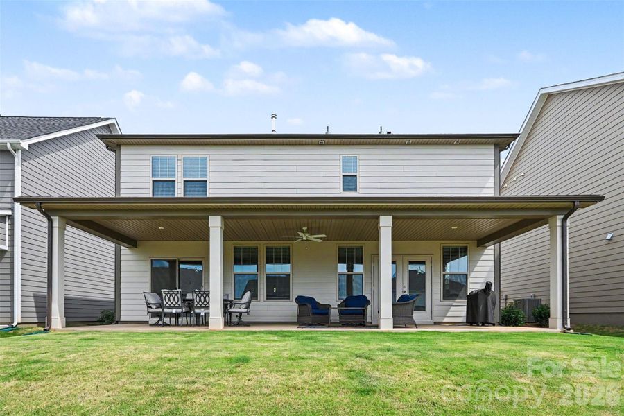 Exterior details and patio area of a home in , York (Image 26).