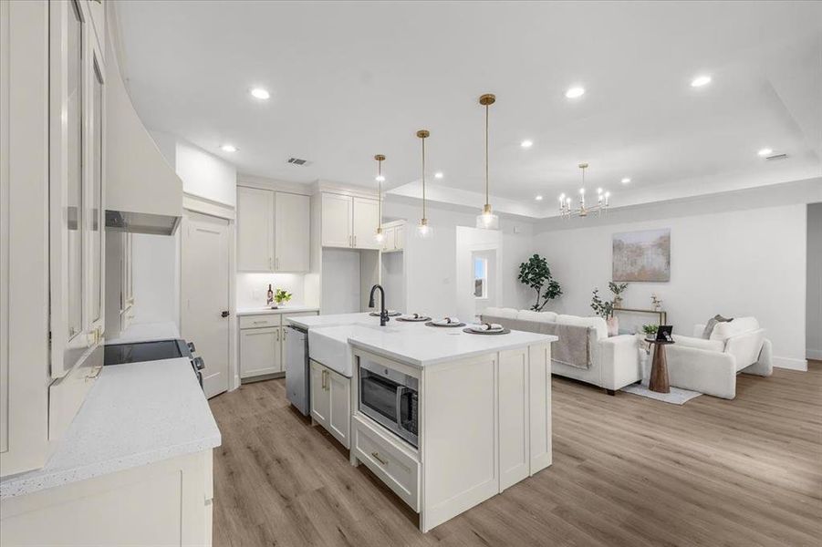 Furnished interior view inside a new home in , Fort Worth (Image 7).