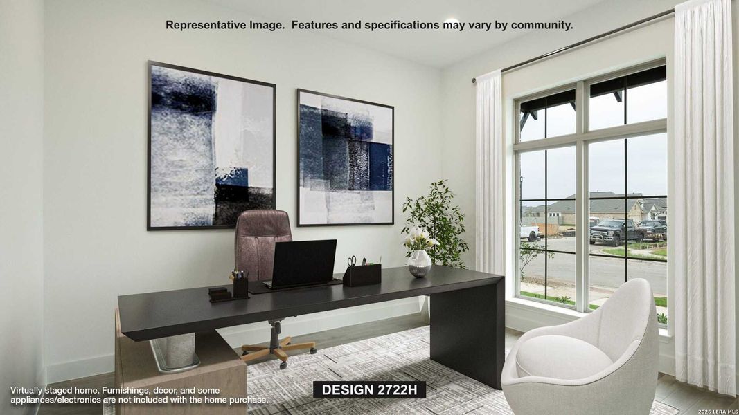 Furnished interior view inside a new home in Briggs Ranch, San Antonio (Image 7). Furnished interior view inside a new home in Briggs Ranch, San Antonio (Image 7).