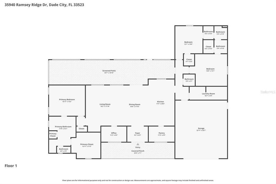 2D floor plan layout of this home in , Dade City, FL (Image 5).
