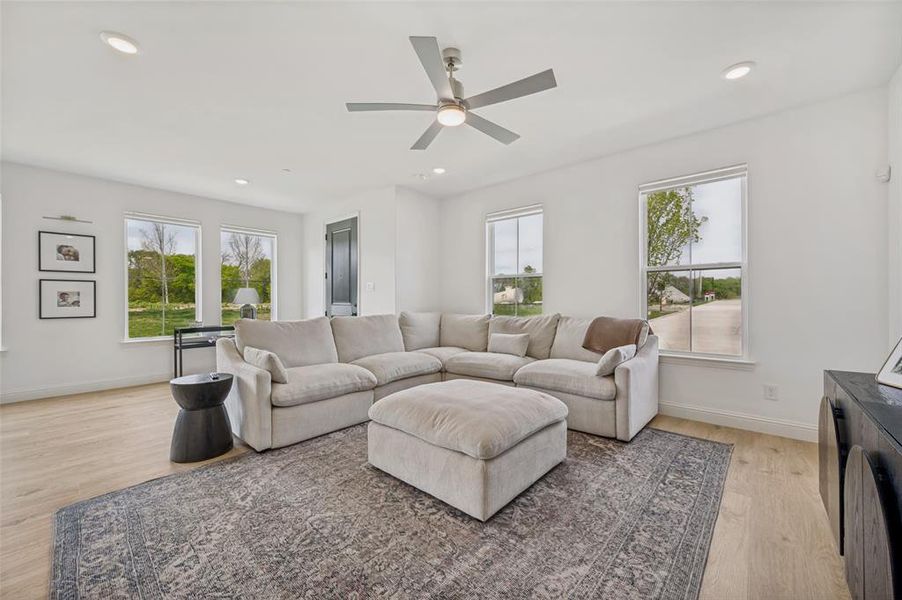 Furnished interior view inside a new home in Painted Tree - Woodland District, McKinney (Image 4).