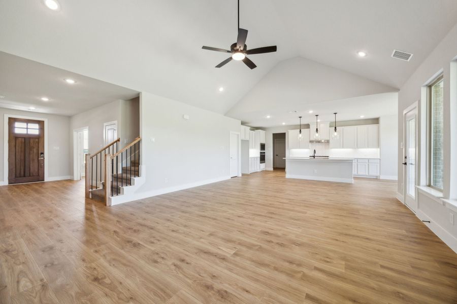 Representative unfurnished interior of a home built from the Emerson by Centre Living Homes in Ellis Ranch Estates, Waxahachie (Image 16). Representative unfurnished interior of a home built from the Emerson by Centre Living Homes in Ellis Ranch Estates, Waxahachie (Image 16).