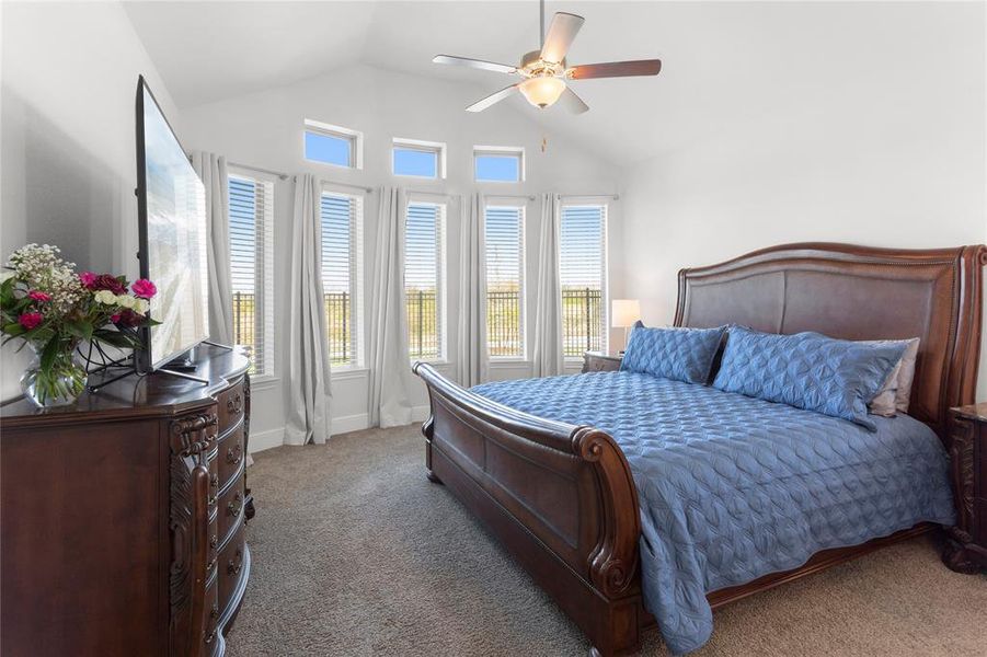 Master Bedroom With Back Yard View