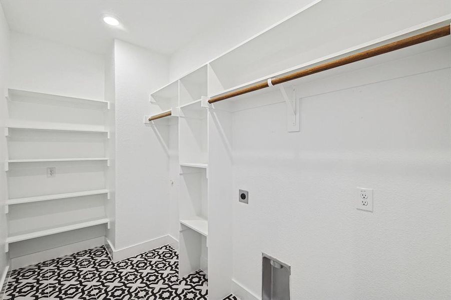 View of spacious closet