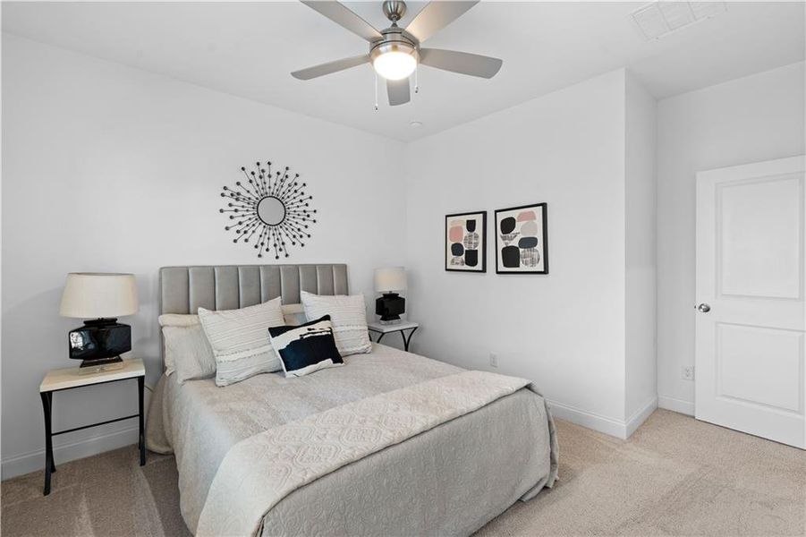 Furnished interior view inside a new home in Brackley Townhomes, Cumming (Image 44). Furnished interior view inside a new home in Brackley Townhomes, Cumming (Image 44).