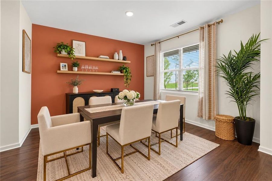 Furnished interior view inside a new home in The Villages at Oakshire, Atlanta (Image 20).