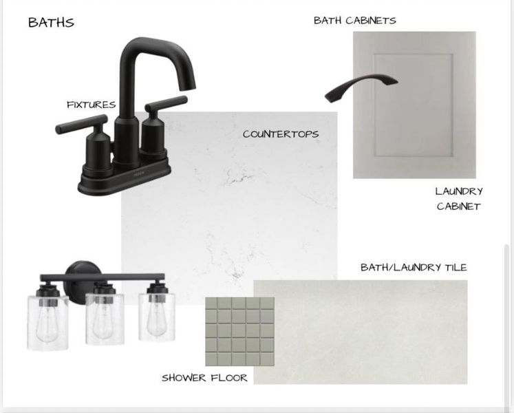 Sample of building materials used in homes in White Oak 55+, Arlington (Image 6).