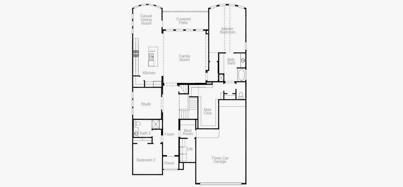 2D floor plan layout for the Caddo Mills by Coventry Homes in Jubilee, Hockley, TX (Image 27).