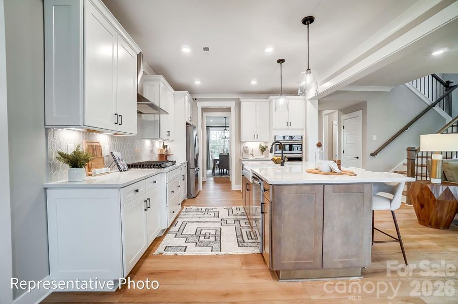 Furnished interior view inside a new home in Robinson Oaks, Gastonia (Image 5). Furnished interior view inside a new home in Robinson Oaks, Gastonia (Image 5).