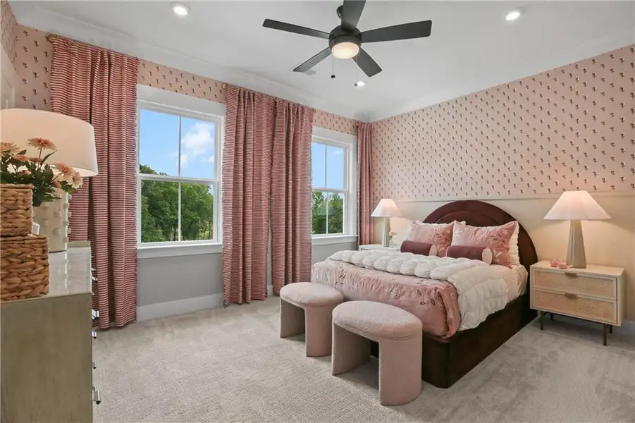 Furnished interior view inside a new home in Silverwood, Cumming (Image 12).