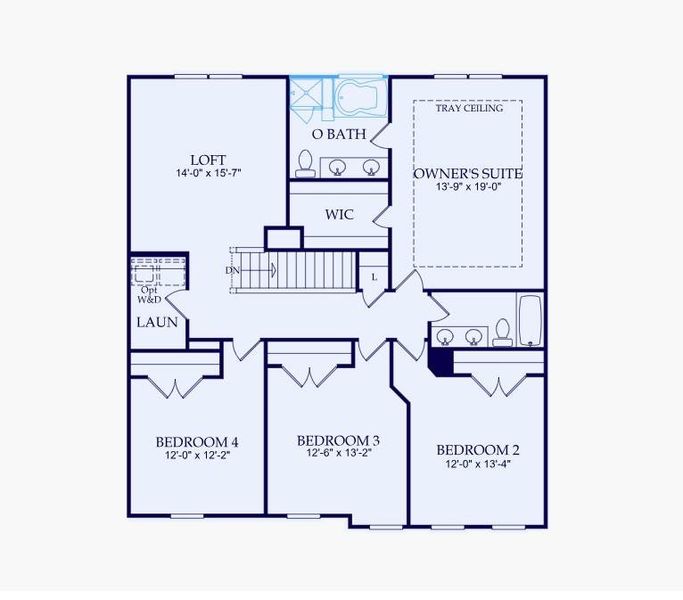 2D floor plan layout of this home in Hawthorne Ridge, McDonough, GA (Image 3). 2D floor plan layout of this home in Hawthorne Ridge, McDonough, GA (Image 3).