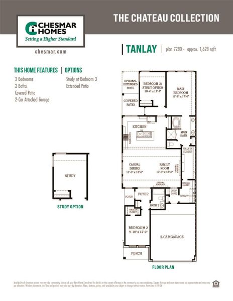 2D floor plan layout of this home in Kresston 50's, Montgomery, TX (Image 5).