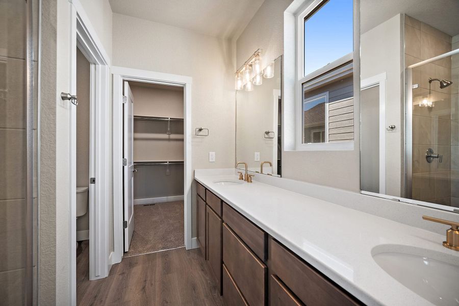 Furnished interior view inside a new home in Trails at Aspen Ridge-3, Colorado Springs (Image 13).