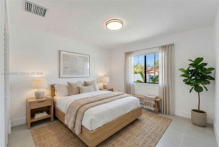 Furnished interior view inside a new home in , Miami (Image 11).