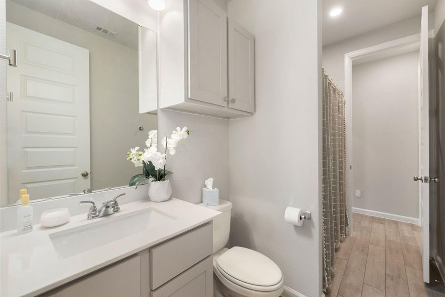 Furnished interior view inside a new home in Meridiana, Manvel (Image 11).