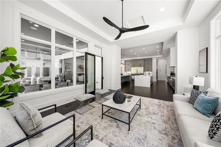 Furnished interior view inside a new home in , Sandy Springs (Image 35).