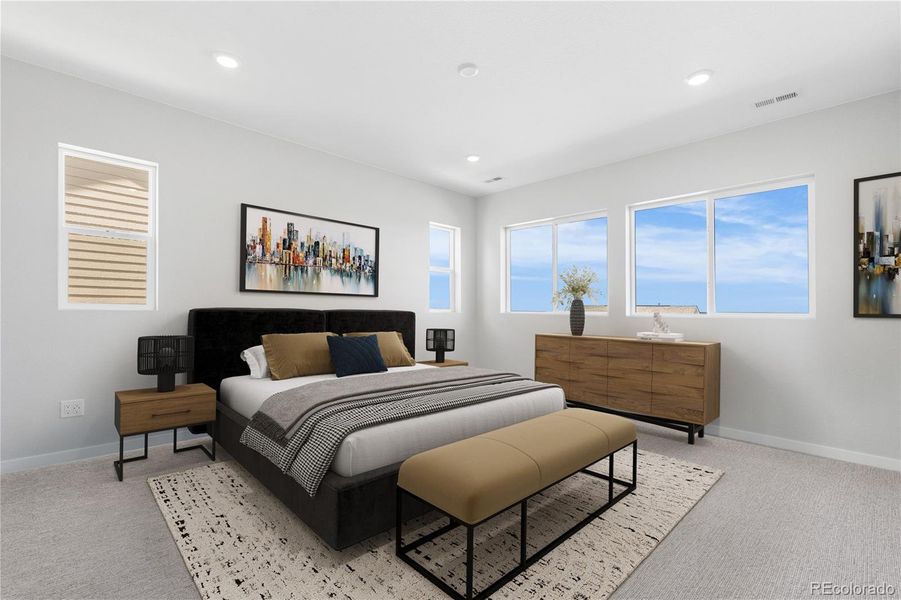 Furnished interior view inside a new home in Portrait at The Canyons, Castle Pines (Image 12).