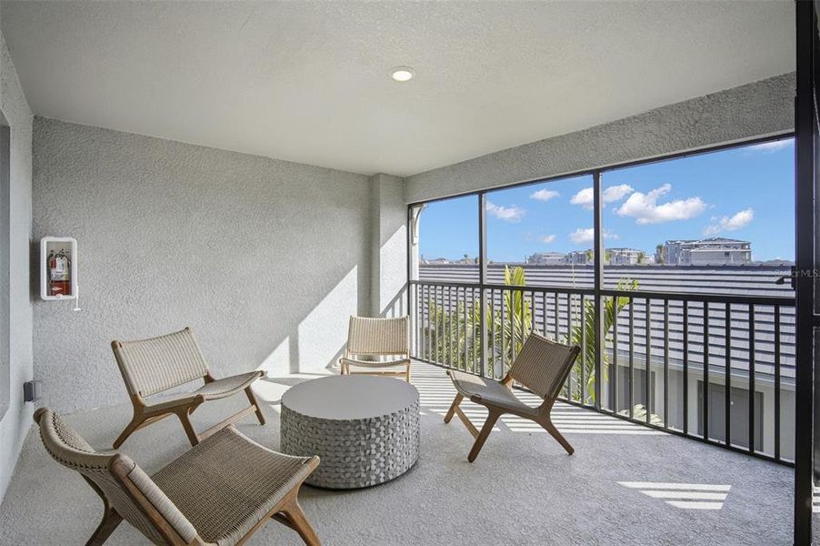 Exterior details and patio area of a home in Calusa Country Club, Lakewood Ranch (Image 3). Exterior details and patio area of a home in Calusa Country Club, Lakewood Ranch (Image 3).