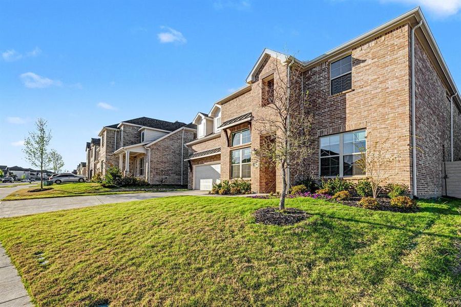 Front exterior of a new home in , McKinney, TX, highlighting curb appeal (Image 5). Front exterior of a new home in , McKinney, TX, highlighting curb appeal (Image 5).