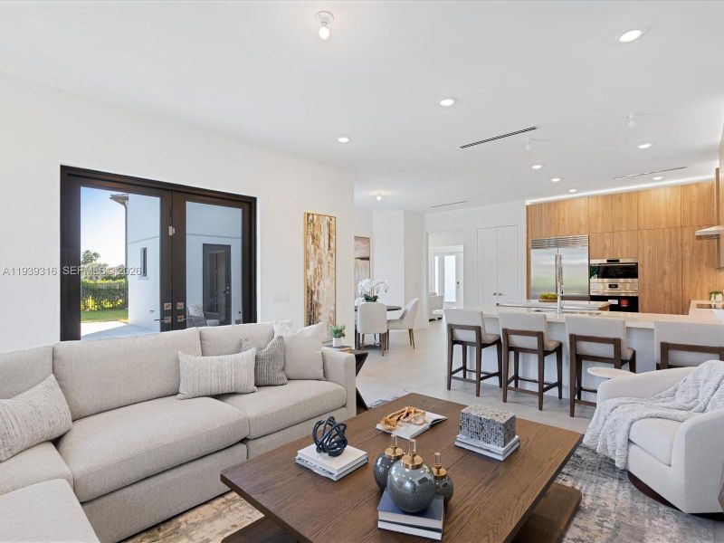 Furnished interior view inside a new home in , Miami (Image 41).