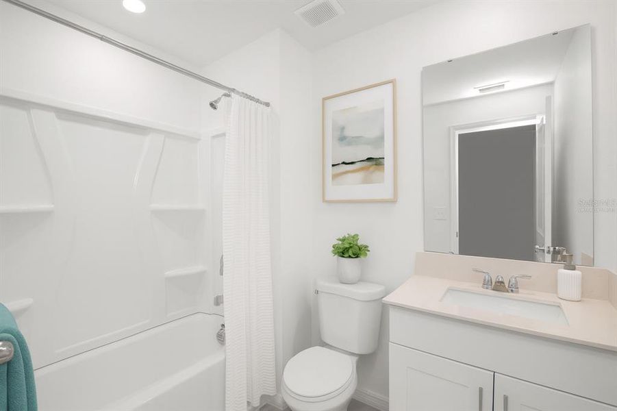 Furnished interior view inside a new home in Cypress Point at Lake Parker: The Estates, Lakeland (Image 32).