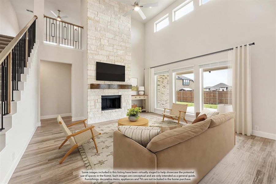 Furnished interior view inside a new home in Hayes Crossing, Midlothian (Image 17).