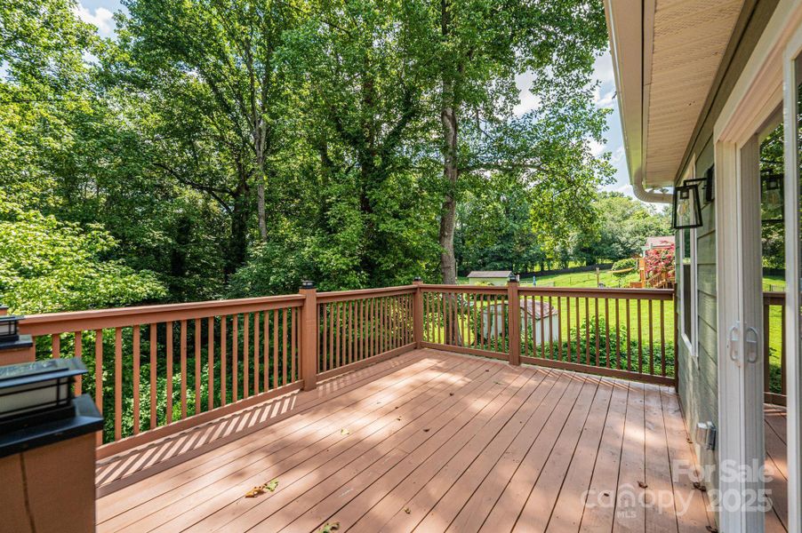 Exterior details and patio area of a home in , Hickory (Image 4).