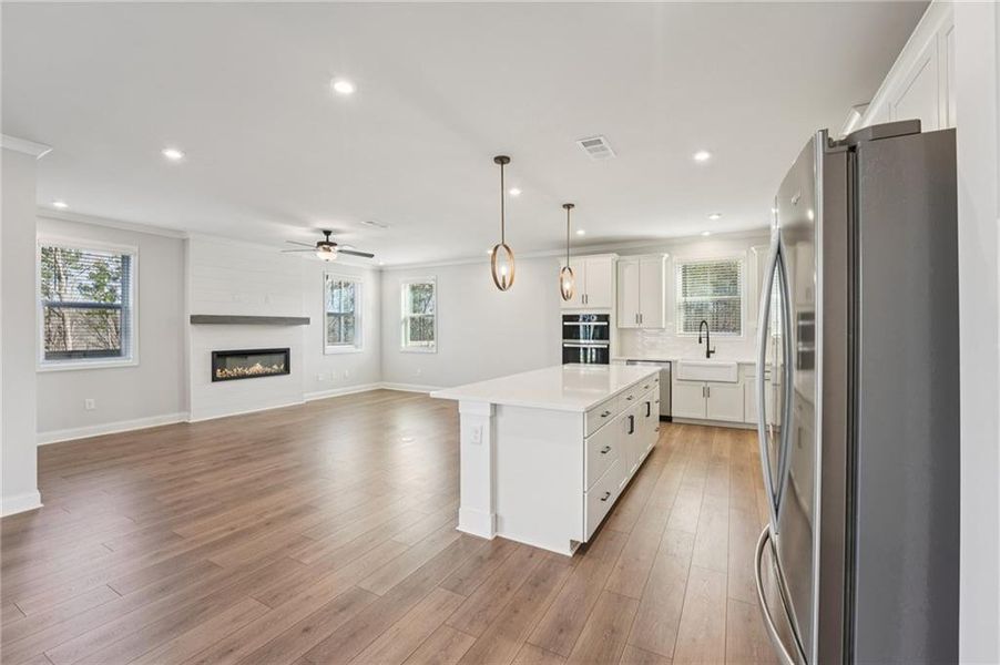 Furnished interior view inside a new home in Tiberon Woods, Cumming (Image 11). Furnished interior view inside a new home in Tiberon Woods, Cumming (Image 11).