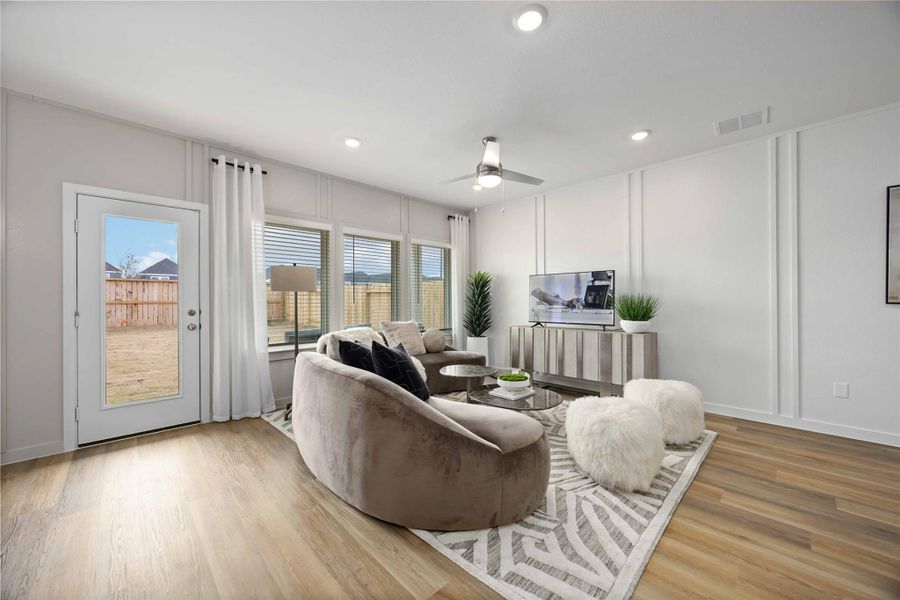 Furnished interior view inside a new home in Grand West, Houston (Image 13).