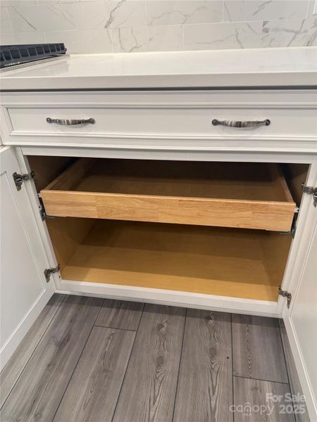 Cabinets with pull out shelves