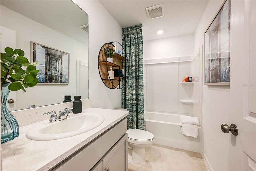 Furnished interior view inside a new home in Waterstone, Groveland (Image 10). Furnished interior view inside a new home in Waterstone, Groveland (Image 10).