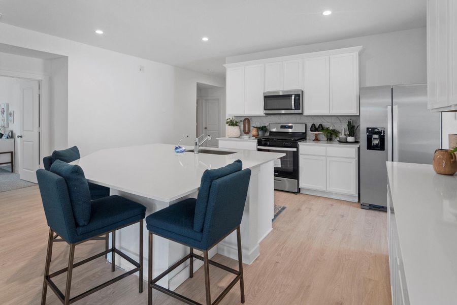 Furnished interior view inside a new home in Tamarron, Fulshear (Image 13).