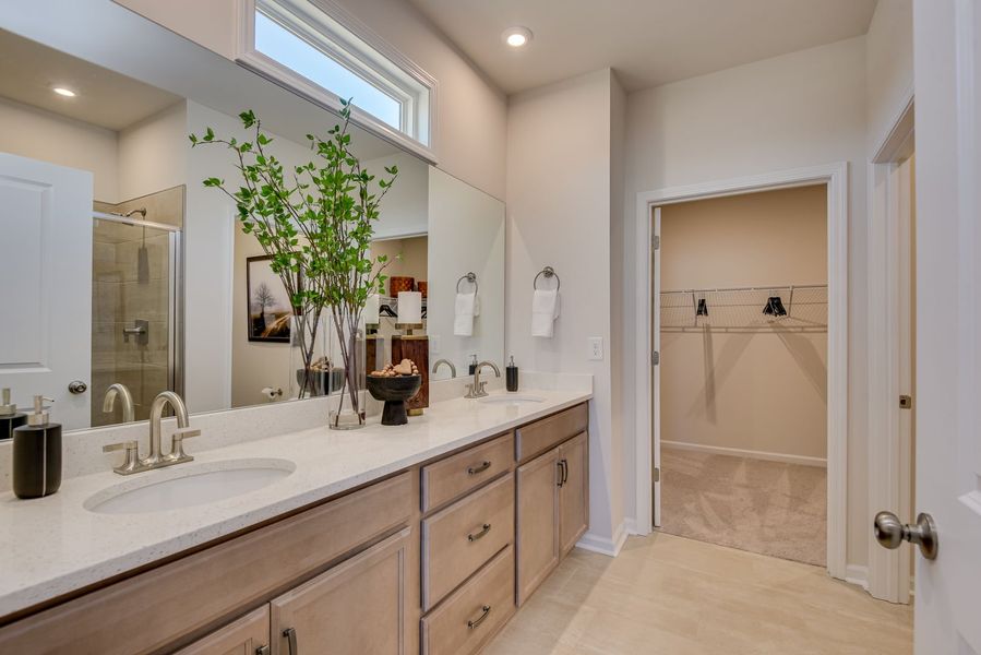 Furnished interior view inside a new home in The Beacon at Old Peachtree Single Family Homes, Lawrenceville (Image 225).