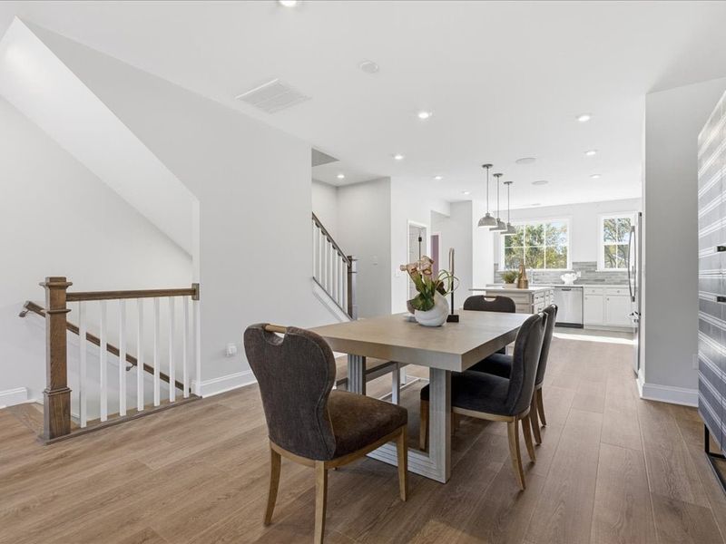 Representative furnished interior of a home built from the Bellamy by Tri Pointe Homes in Bellflower, Charlotte (Image 7).
