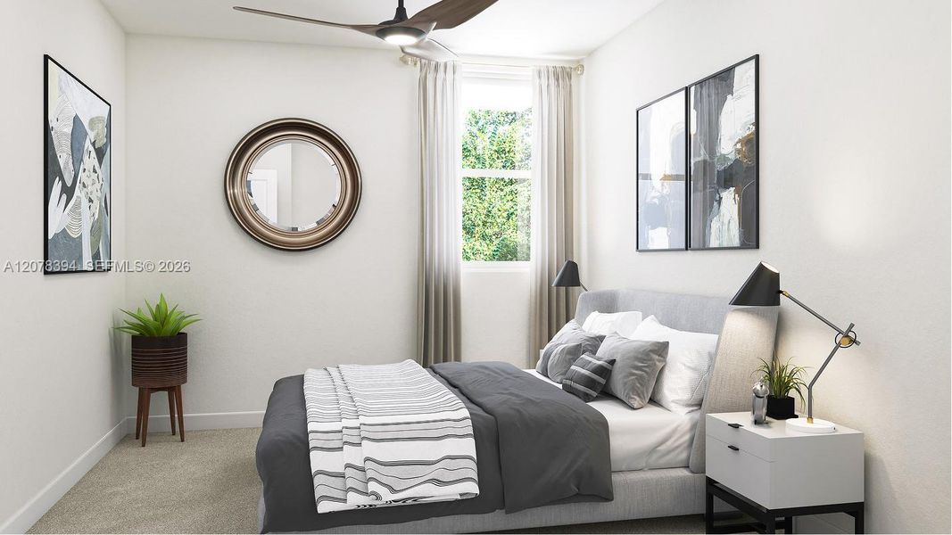 Furnished interior view inside a new home in Del Mar, Miami (Image 7).