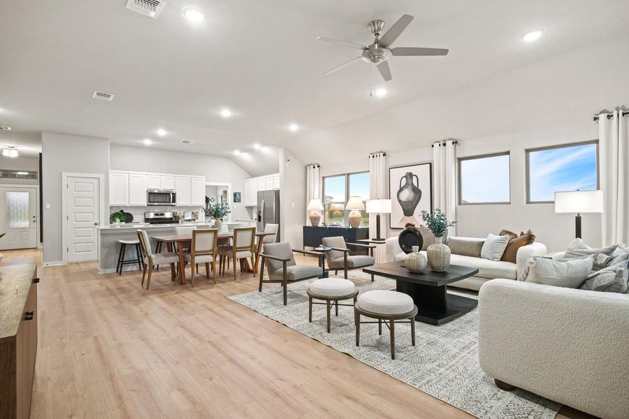 Furnished interior view inside a new home in Trinity Ranch, Elgin (Image 16).