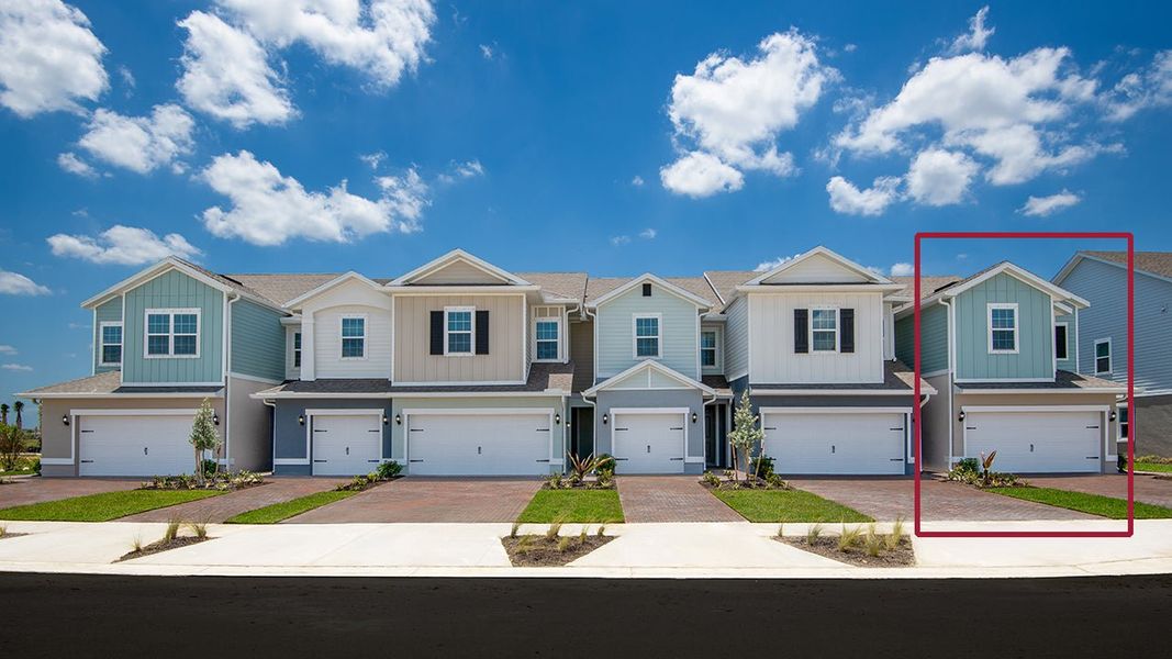 Representative exterior photo of a completed home built from the Lincoln by Park Square Residential in Townwalk at Babcock Ranch, Punta Gorda, FL (Image 11). Representative exterior photo of a completed home built from the Lincoln by Park Square Residential in Townwalk at Babcock Ranch, Punta Gorda, FL (Image 11).
