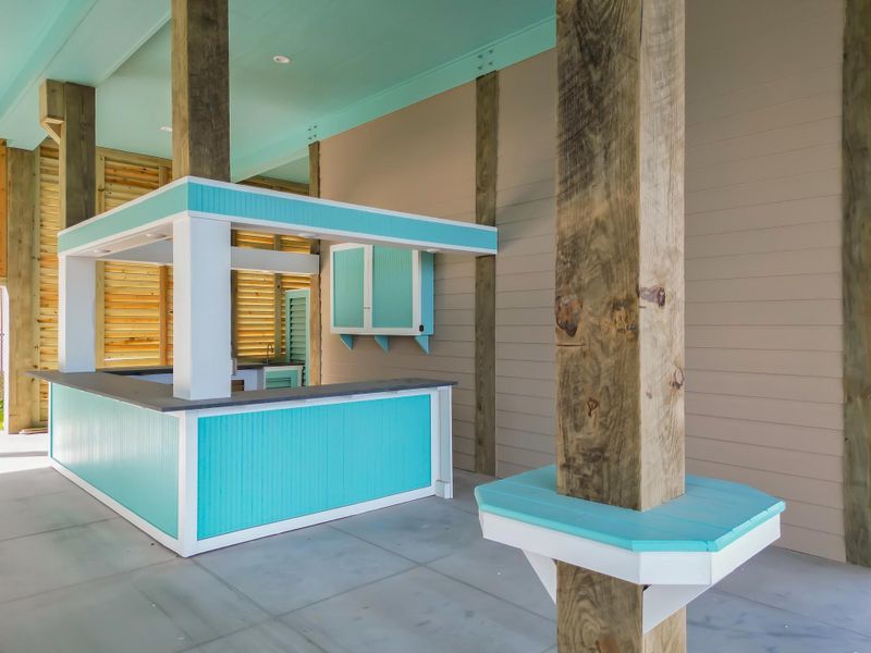 Exterior details and patio area of a home in , Crystal Beach (Image 28). Exterior details and patio area of a home in , Crystal Beach (Image 28).