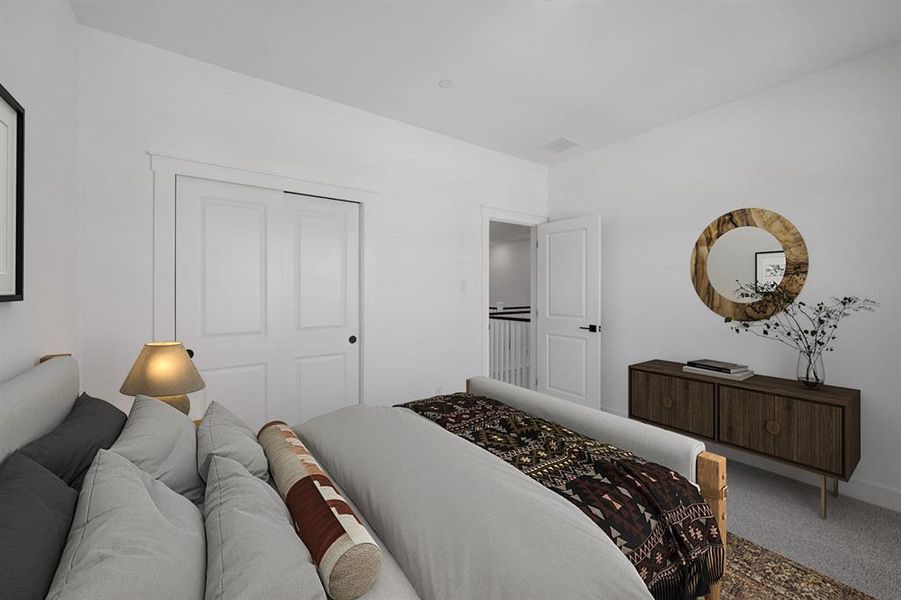 Furnished interior view inside a new home in Kreymer at the Park, Wylie (Image 15). Furnished interior view inside a new home in Kreymer at the Park, Wylie (Image 15).