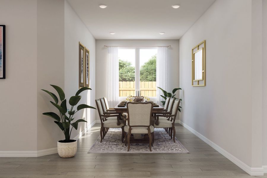 Furnished interior view inside a new home in Woodson’s Reserve, Spring (Image 8).