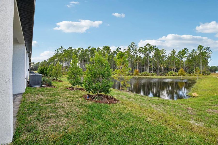 Exterior details and patio area of a home in Ridgehaven - Villas, Ormond Beach (Image 3).