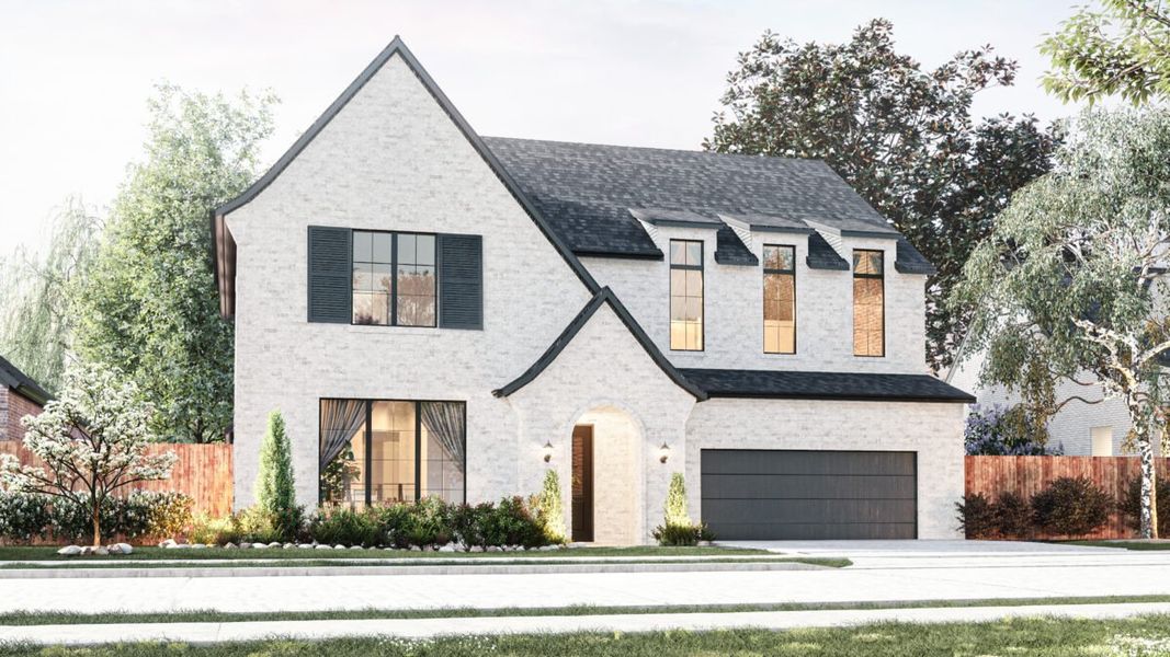 Representative exterior photo of a completed home built from the Marshall by Olivia Clarke Homes in Chatham Reserve, Providence Village, TX (Image 2).