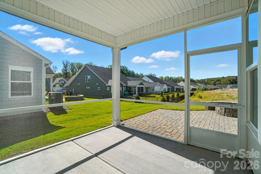 Exterior details and patio area of a home in Heritage - 55+ Community, Indian Trail (Image 3).