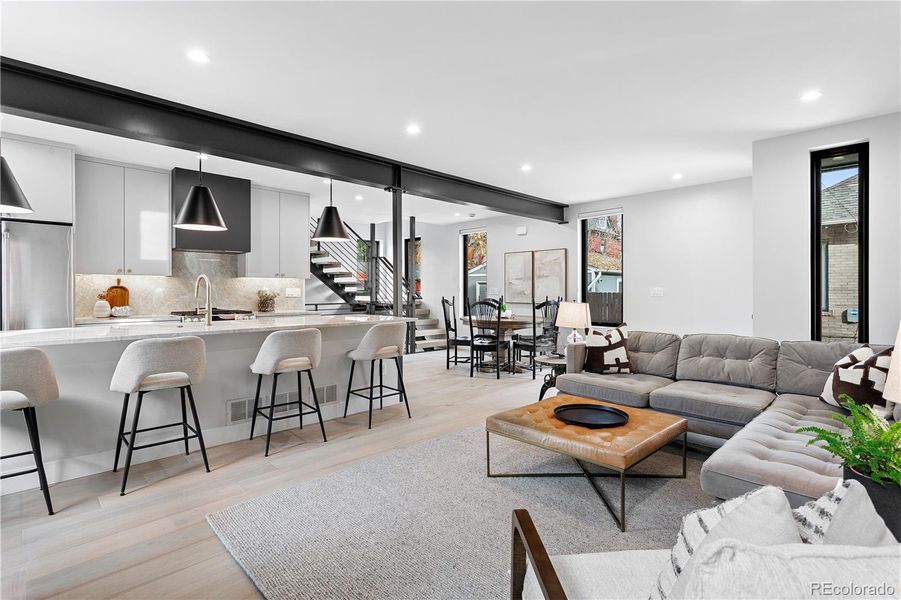 Furnished interior view inside a new home in , Denver (Image 28).